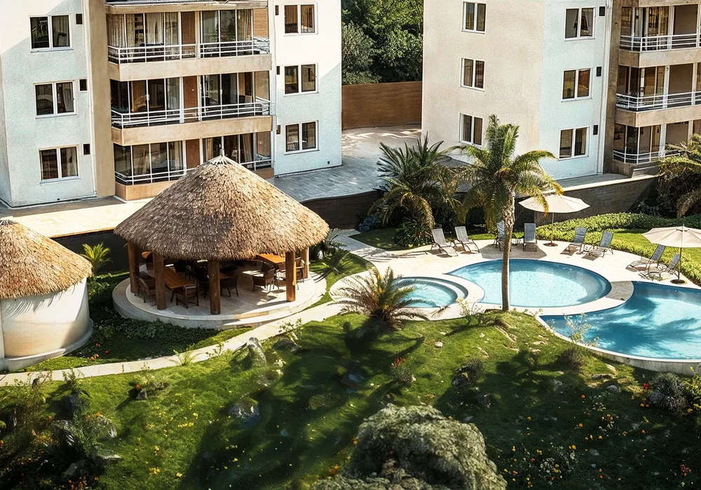 Exterior rendering of Serena Condos near Playas del Coco, Guanacaste